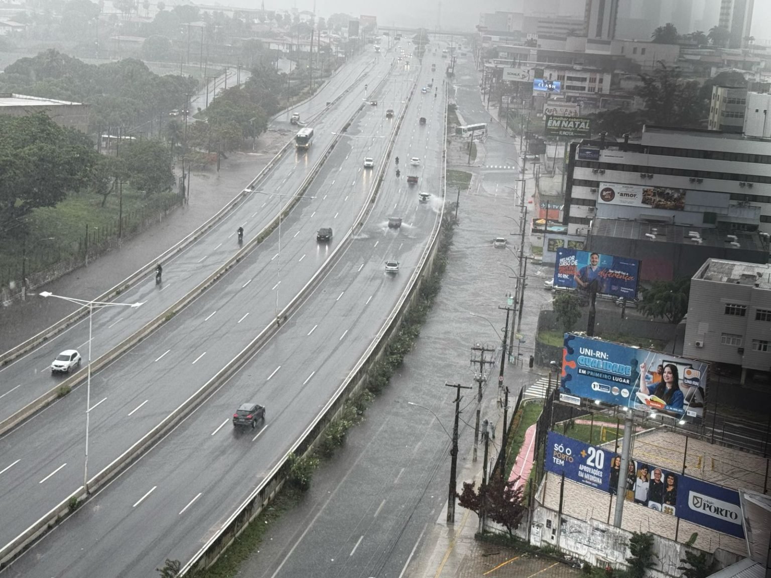 Natal registra 100 mm de chuva em apenas 6 horas