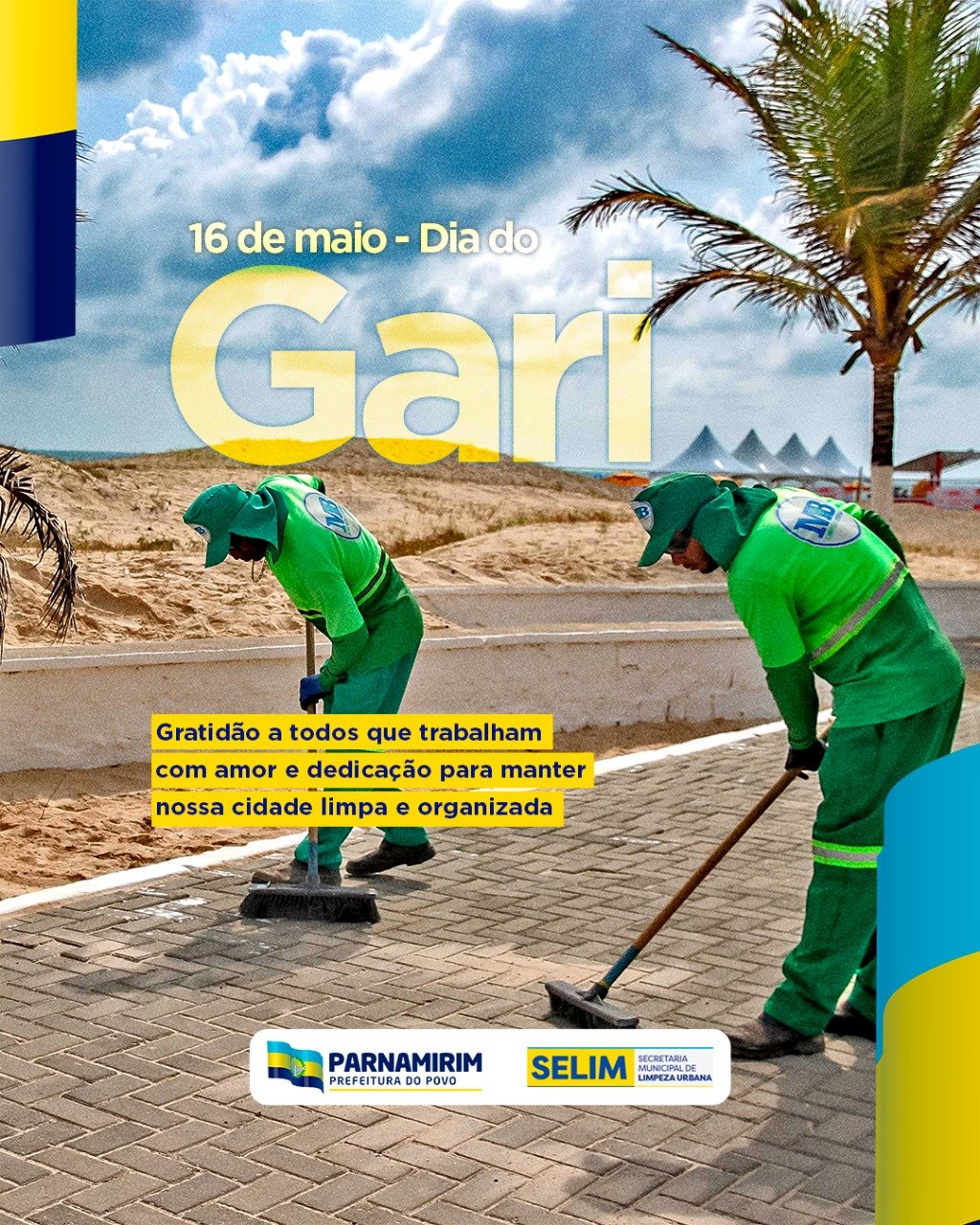 Dia do Gari: Prefeitura de Parnamirim informa que não haverá coleta nesta sexta (16)
