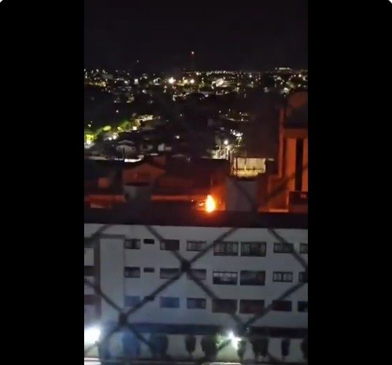 Transformador explode e provoca incêndio em poste no bairro de Lagoa Nova