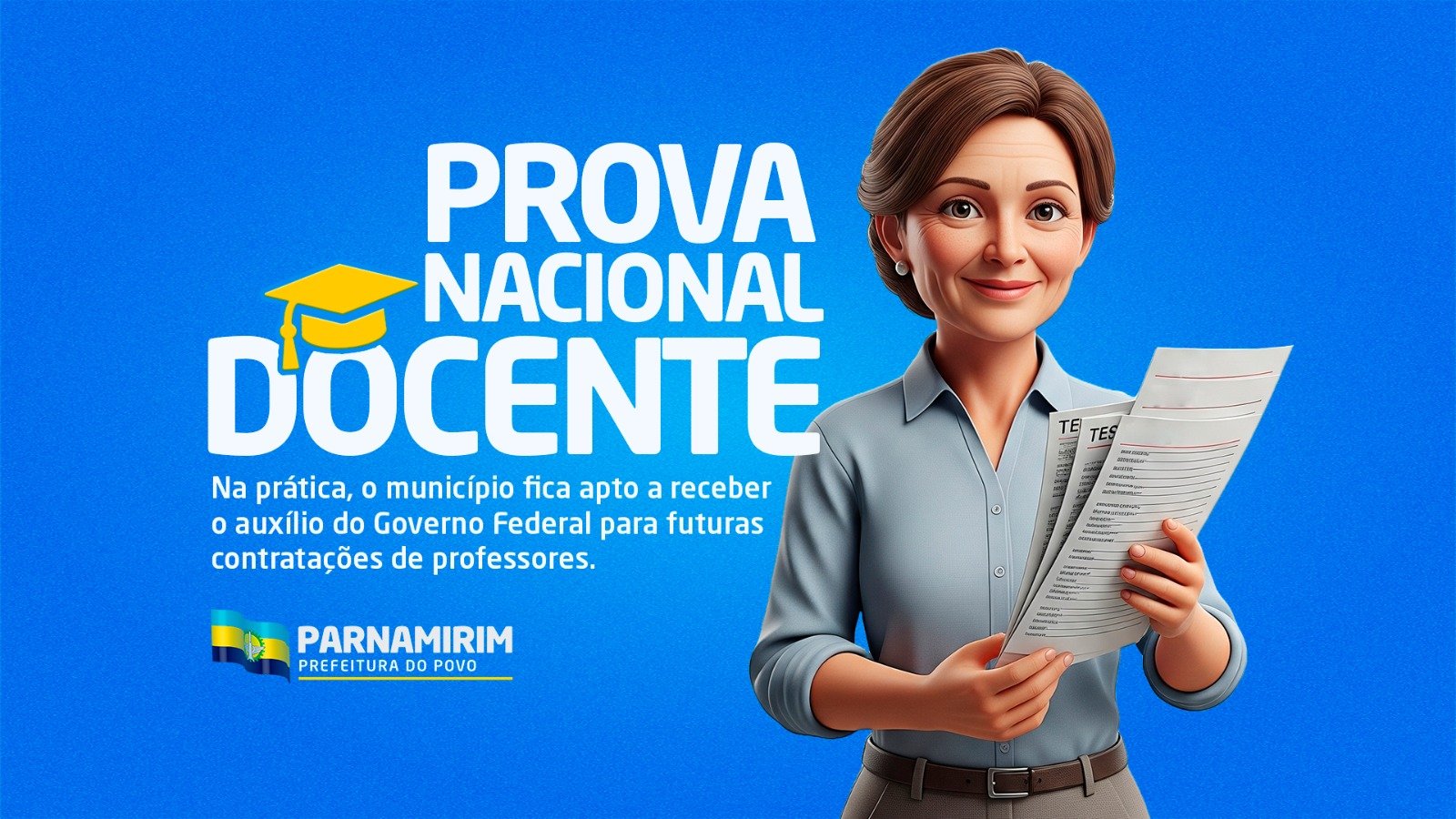 Parnamirim adere à Prova Nacional Docente para seleção de novos professores