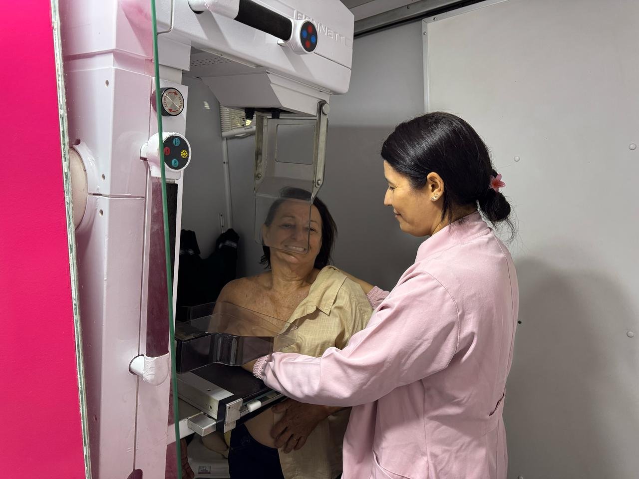 Caminhão da mamografia estará em Parque Industrial de 16 a 18 de Julho