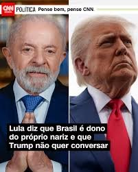 Lula diz que Brasil é dono do próprio nariz e que Trump não quer conversar