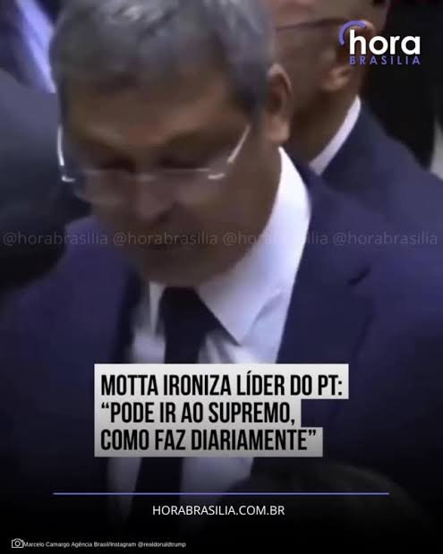 Motta ironiza líder do PT: “Pode ir ao Supremo, como faz diariamente”