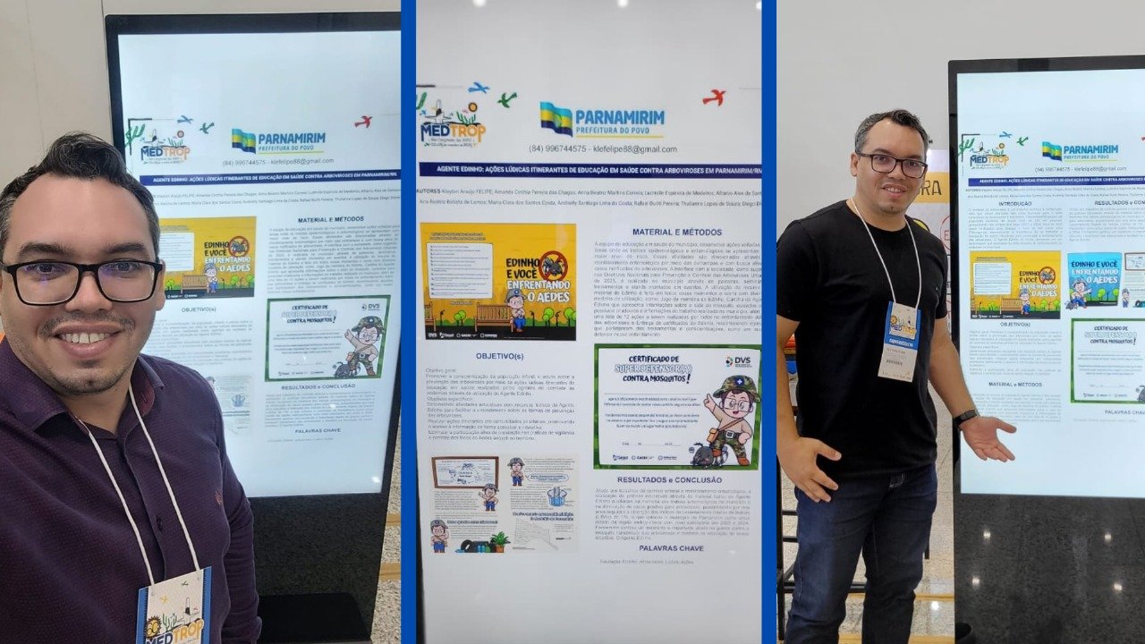 Parnamirim leva estratégia inovadora contra arboviroses ao 60º Congresso Nacional de Medicina Tropical