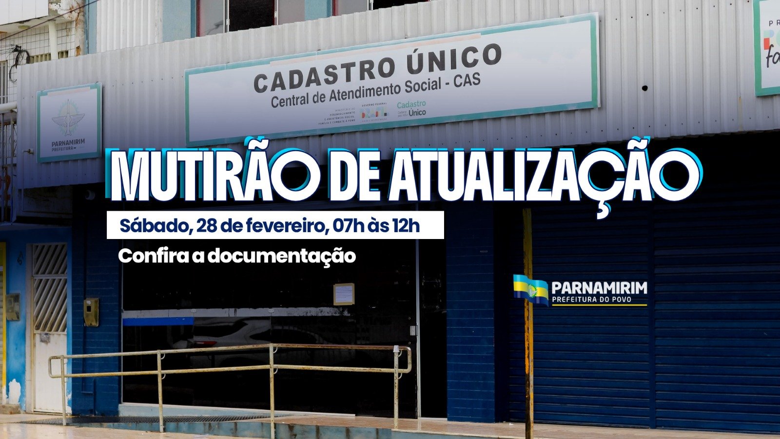 Mutirão de atualização do Cadastro Único acontece nesta sexta, 28