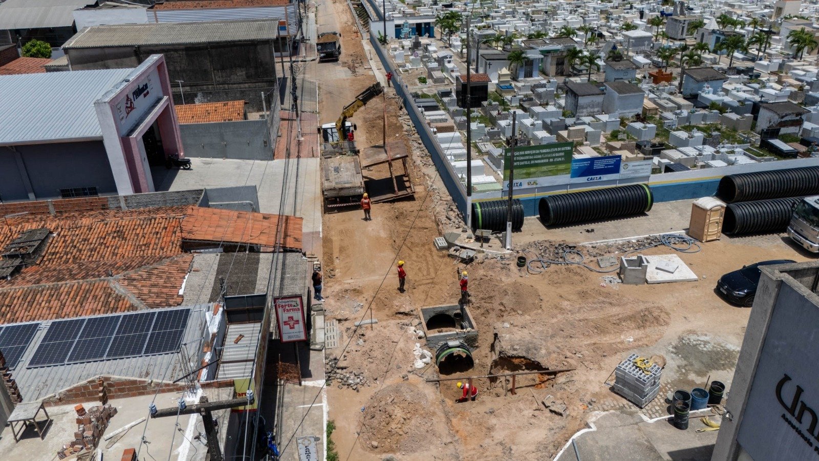 Prefeitura avança para etapa final da drenagem de Monte Castelo