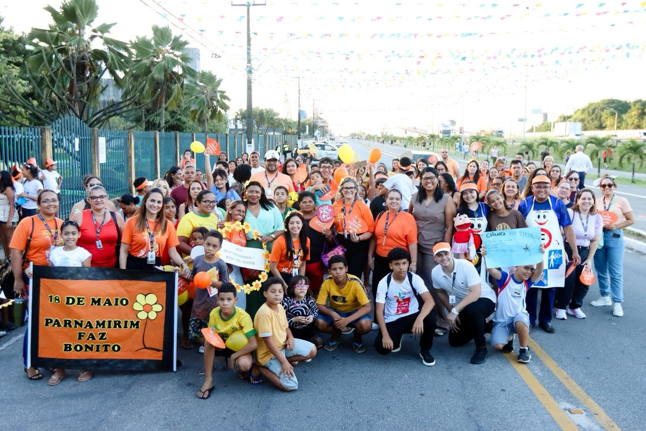 Caminhada Parnamirim Faz Bonito mobiliza rede de proteção à infância e adolescência