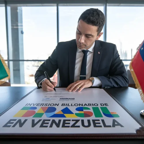 Brasil surpreendeu o mundo inteiro ao financiar, com investimentos de mais de R$ 6 bilhões, as obras de construção da Usina Siderúrgica, Estaleiro e metrô na Venezuela